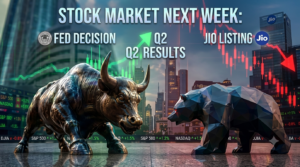 Stock Market Next Week: Fed Decision, Q2 Results & Jio Listing