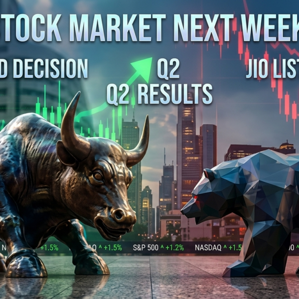 Stock Market Next Week: Fed Decision, Q2 Results & Jio Listing
